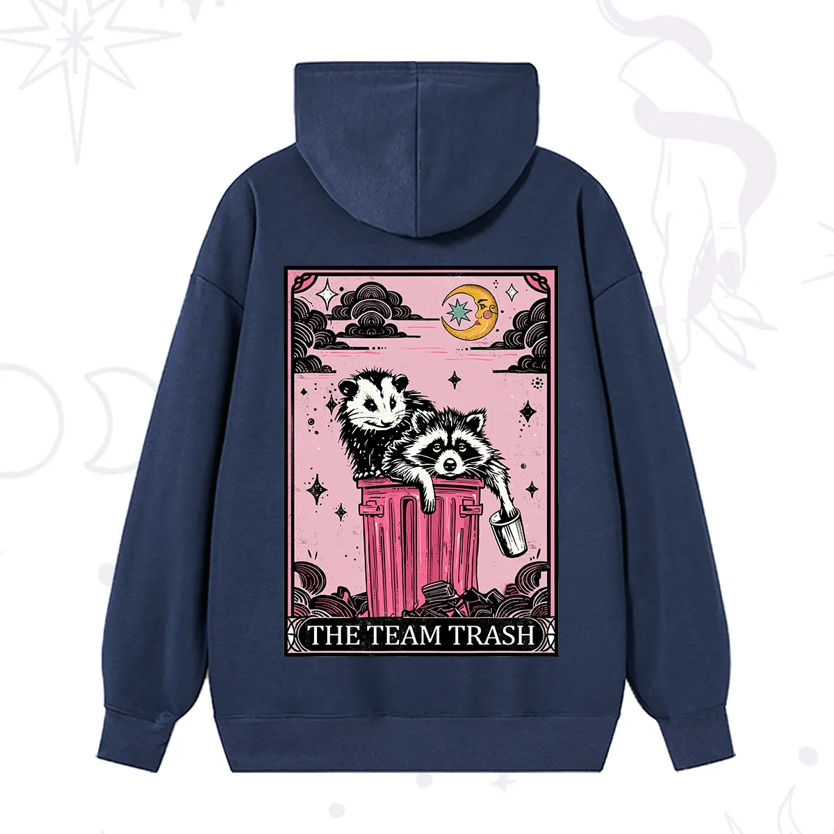 Purplehecate The Team Trash Raccoon & Possum Tarot Hoodie