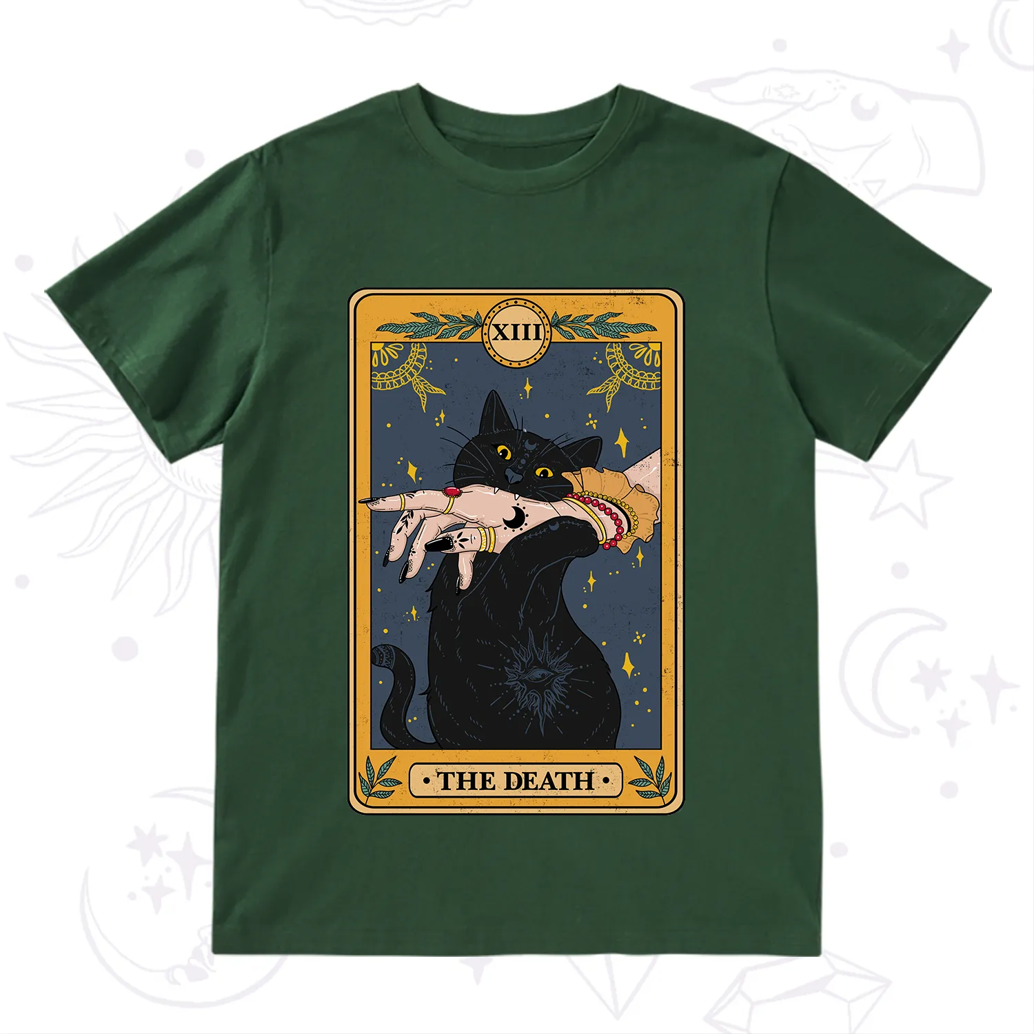 Purplehecate The Death Card Tarot Cat T-Shirt