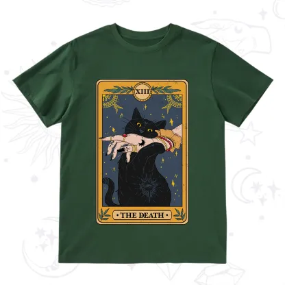 Purplehecate The Death Card Tarot Cat T-Shirt