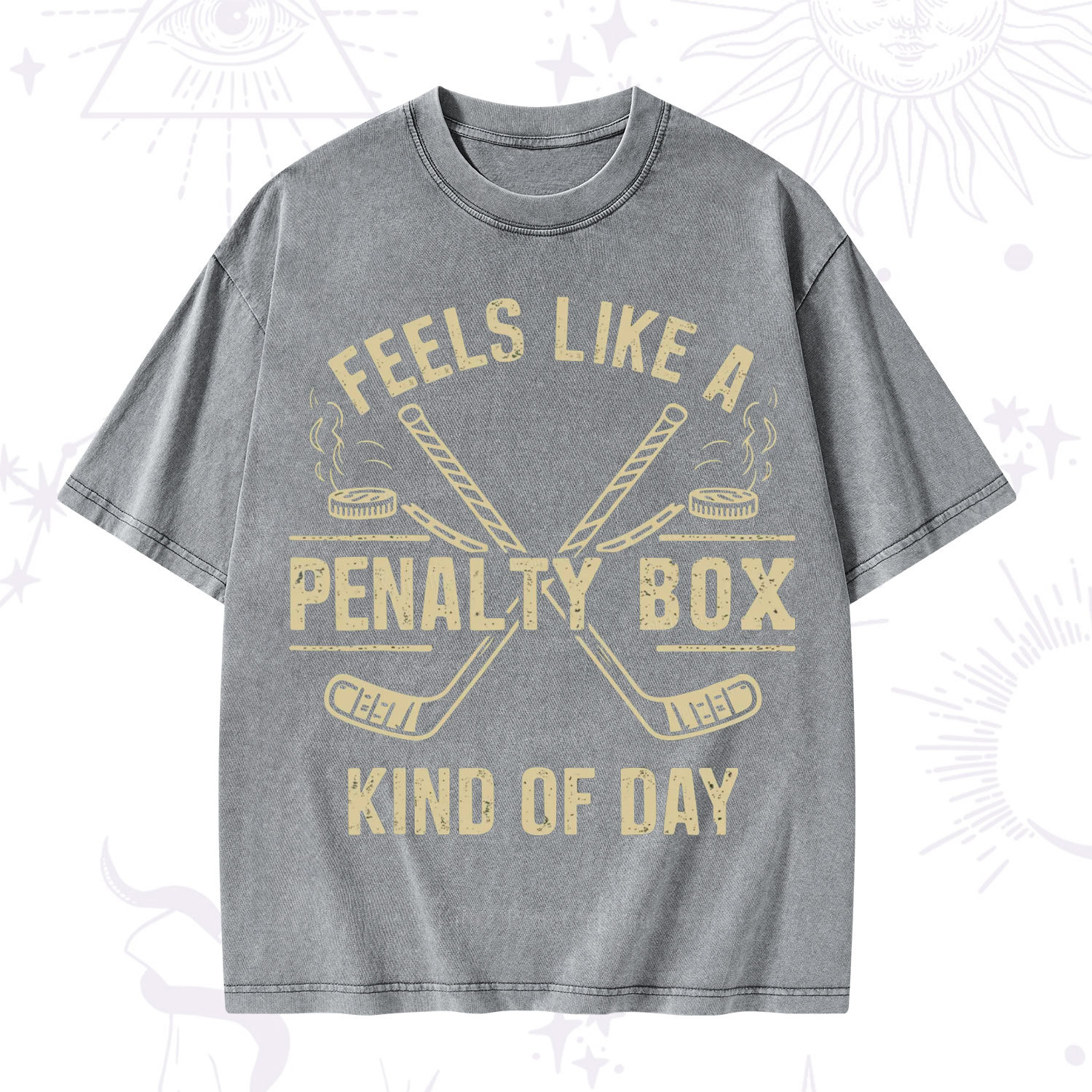 Purplehecate Feels Like A Penalty Box Kind Of Day Washed T-Shirt