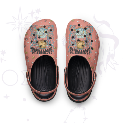Purplehecate Sagittarius Spirit Zodiac Rubber Clogs