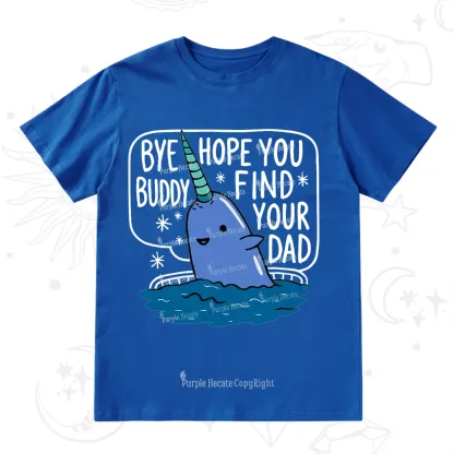Purplehecate Good Luck Buddy Whale Christmas T-Shirt