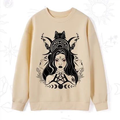 Purplehecate The Triple Moon Goddess Hecate Sweatshirt