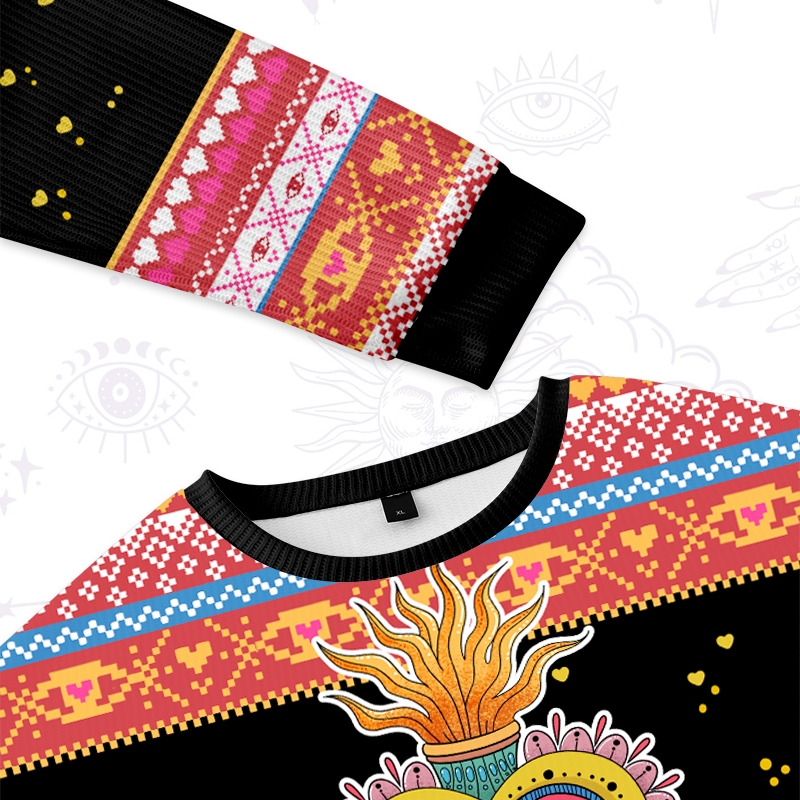 Purplehecate The Fiery Eye Ugly Valentine Sweatshirt