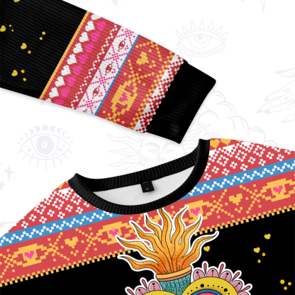 Purplehecate The Fiery Eye Ugly Valentine Sweatshirt