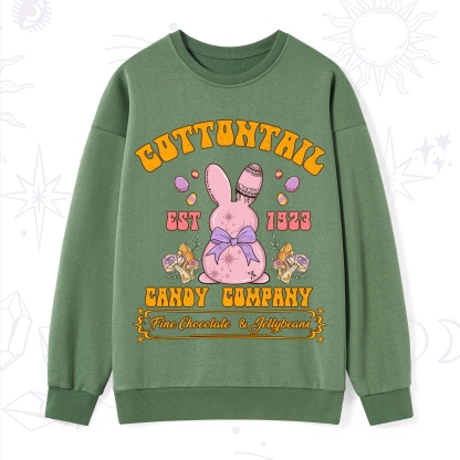 Purplehecate Cottontail Candy Company Easter Sweatshirt
