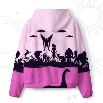 Purplehecate Alien Lake Monster Encounter All-Over Print Hoodie
