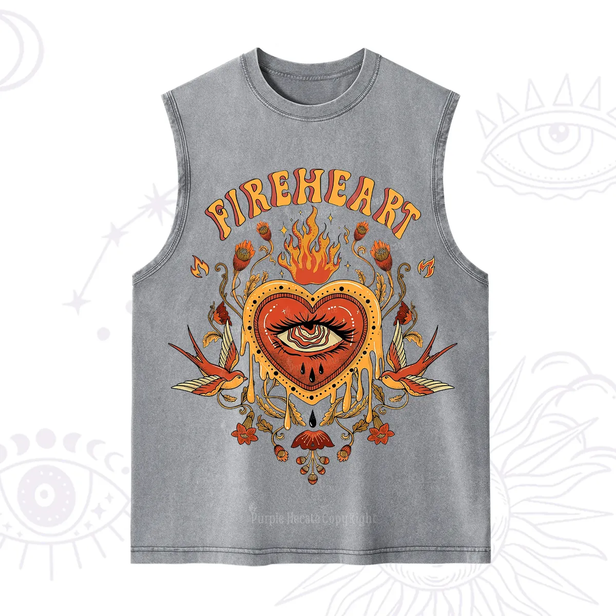 Purplehecate Fireheart Washed Tank