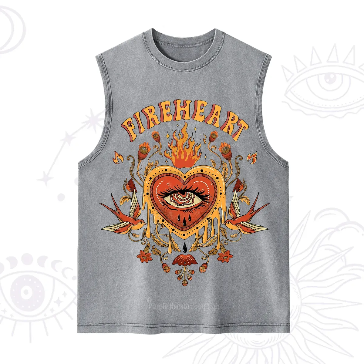 Purplehecate Fireheart Washed Tank