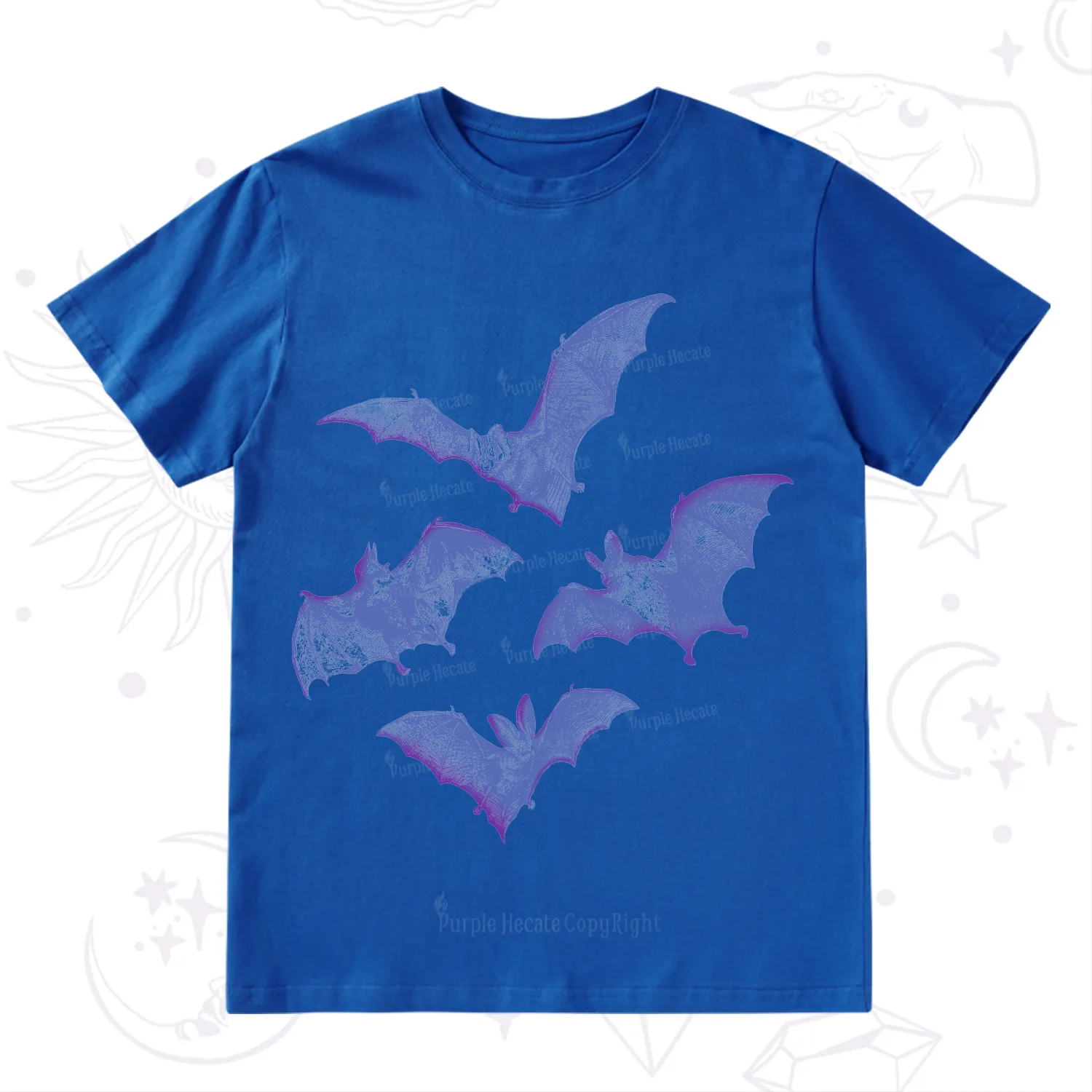 Purplehecate Vintage Bats T-Shirt