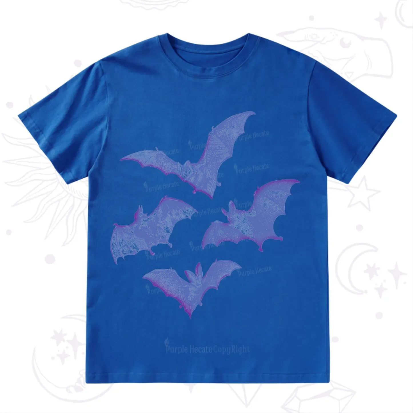 Purplehecate Vintage Bats T-Shirt