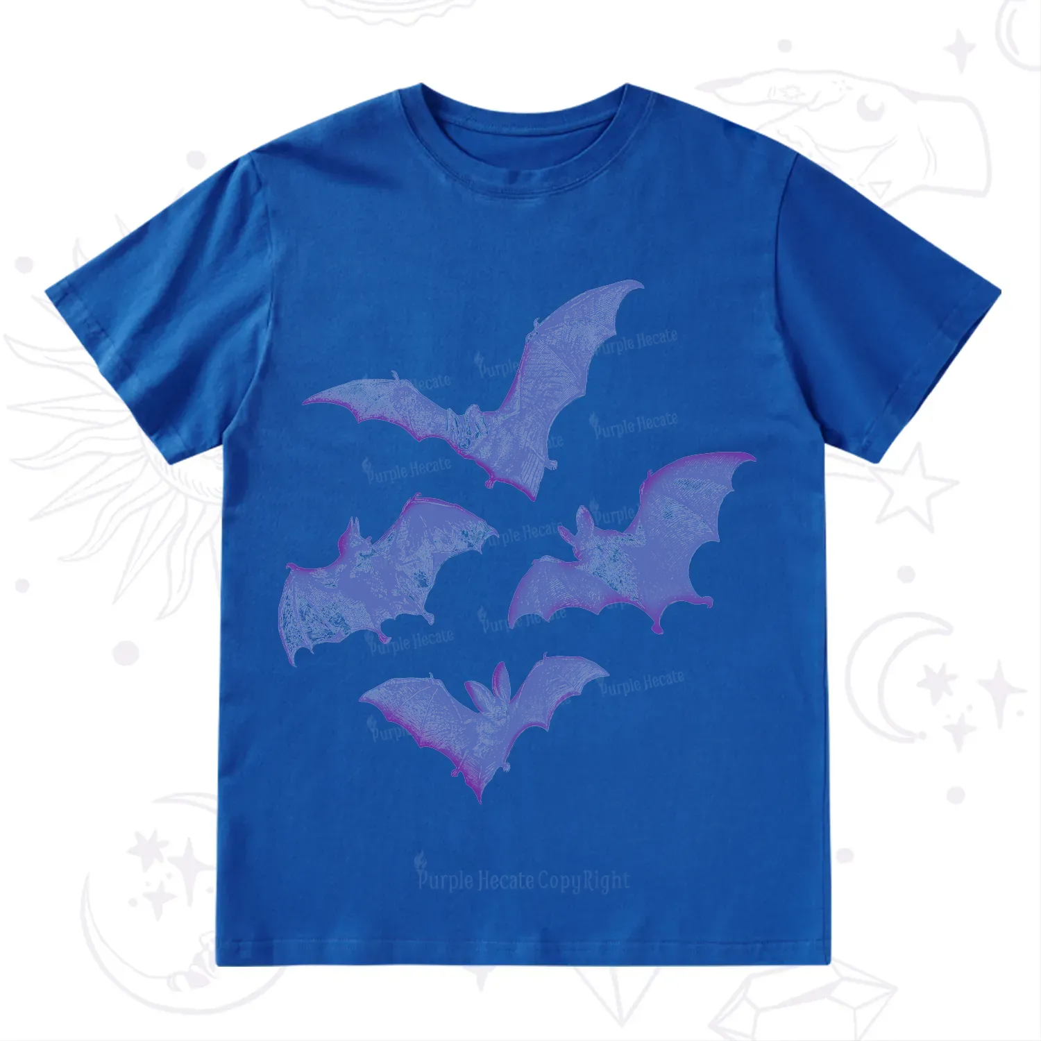 Purplehecate Vintage Bats T-Shirt