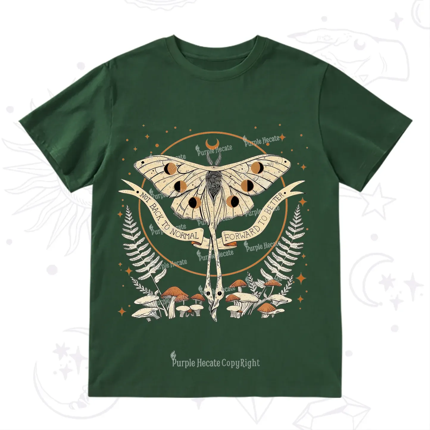 Purplehecate Celestial Moth T-Shirt
