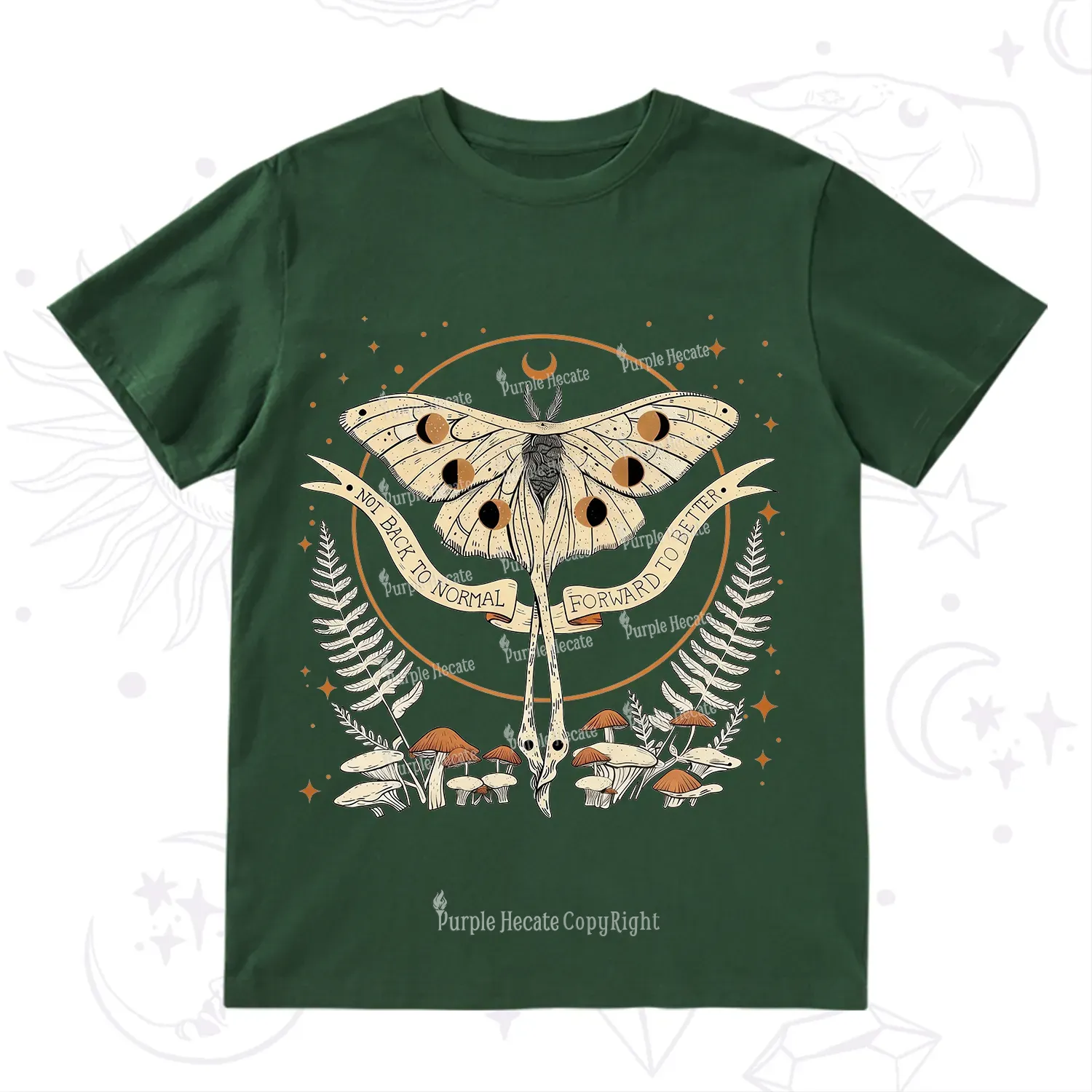 Purplehecate Celestial Moth T-Shirt