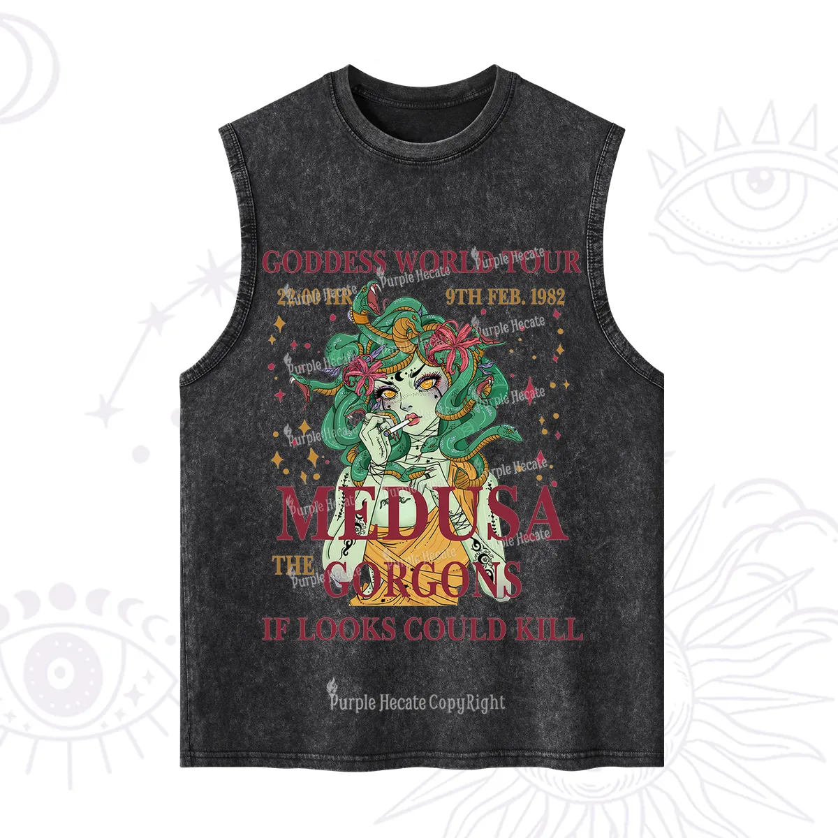 Purplehecate Medusa The Gorgons Washed Tank