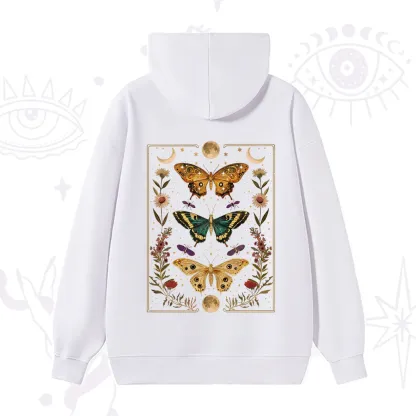Purplehecate Sun and Moon Butterfly Hoodie