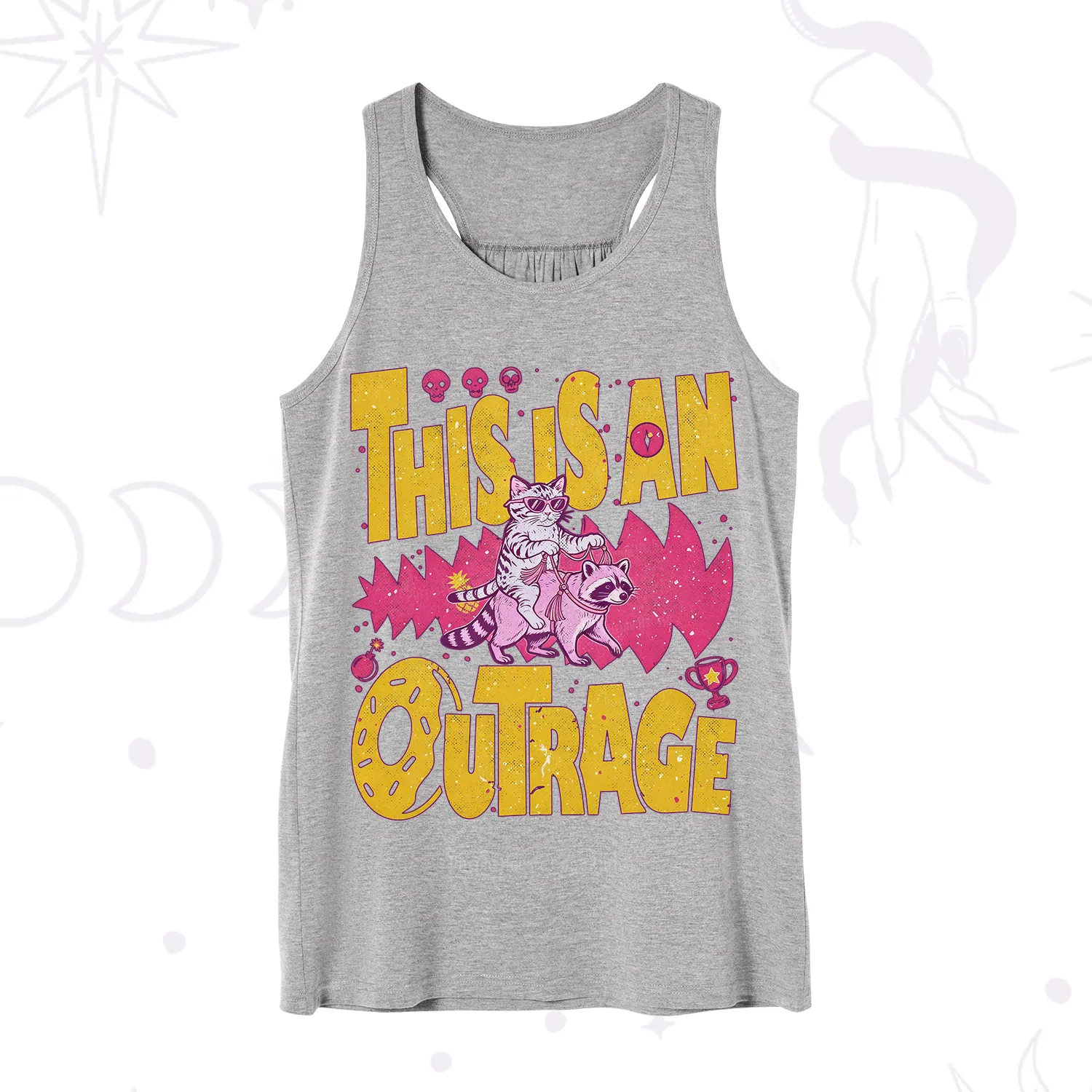 Purplehecate This Is An Outrage Angry Raccoons Tank