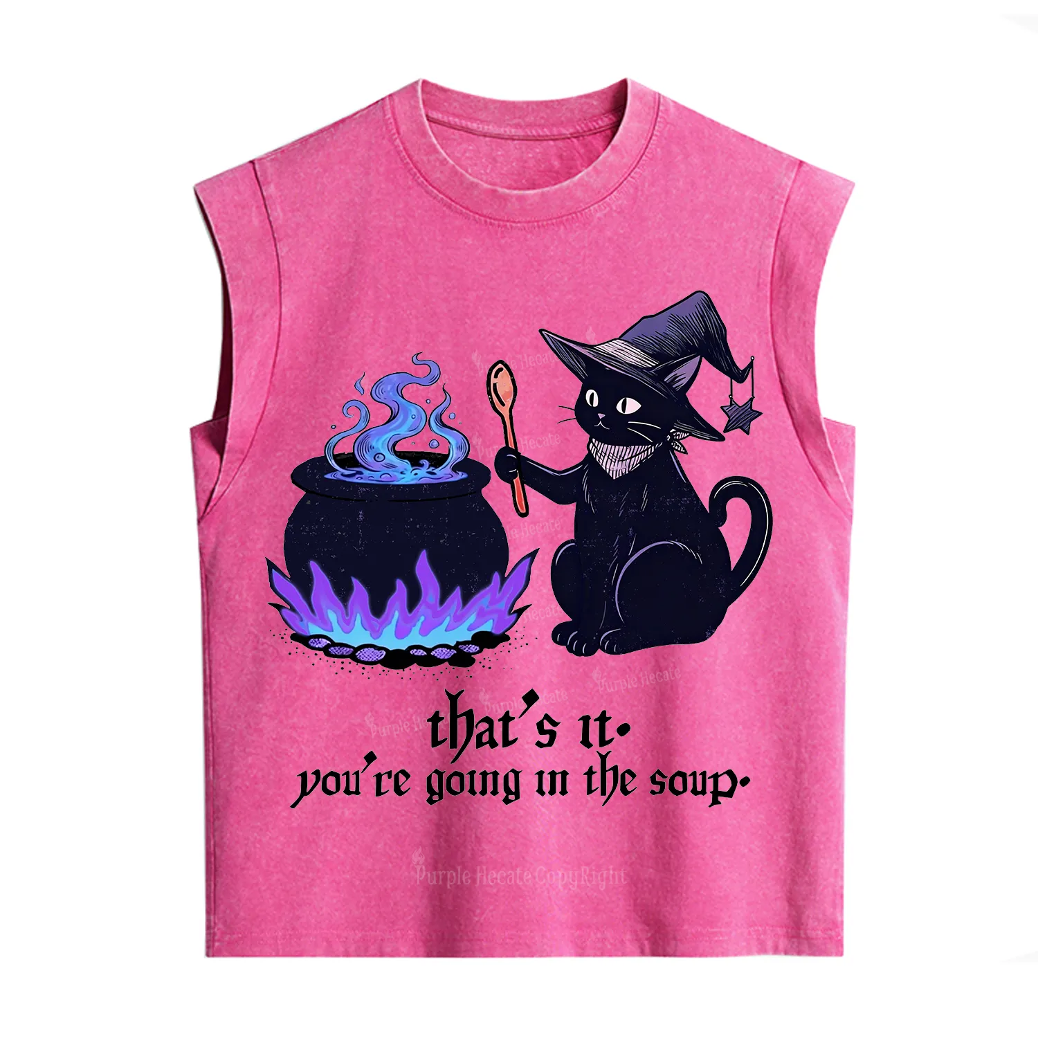 Purplehecate That's It You're Going In The Soup Vintage Washed Tank