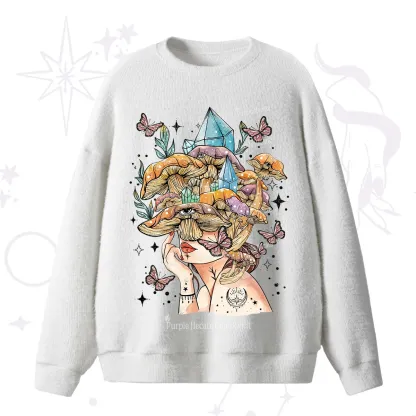 Purplehecate Crystal Goddess Fuzzy Ugly Sweater