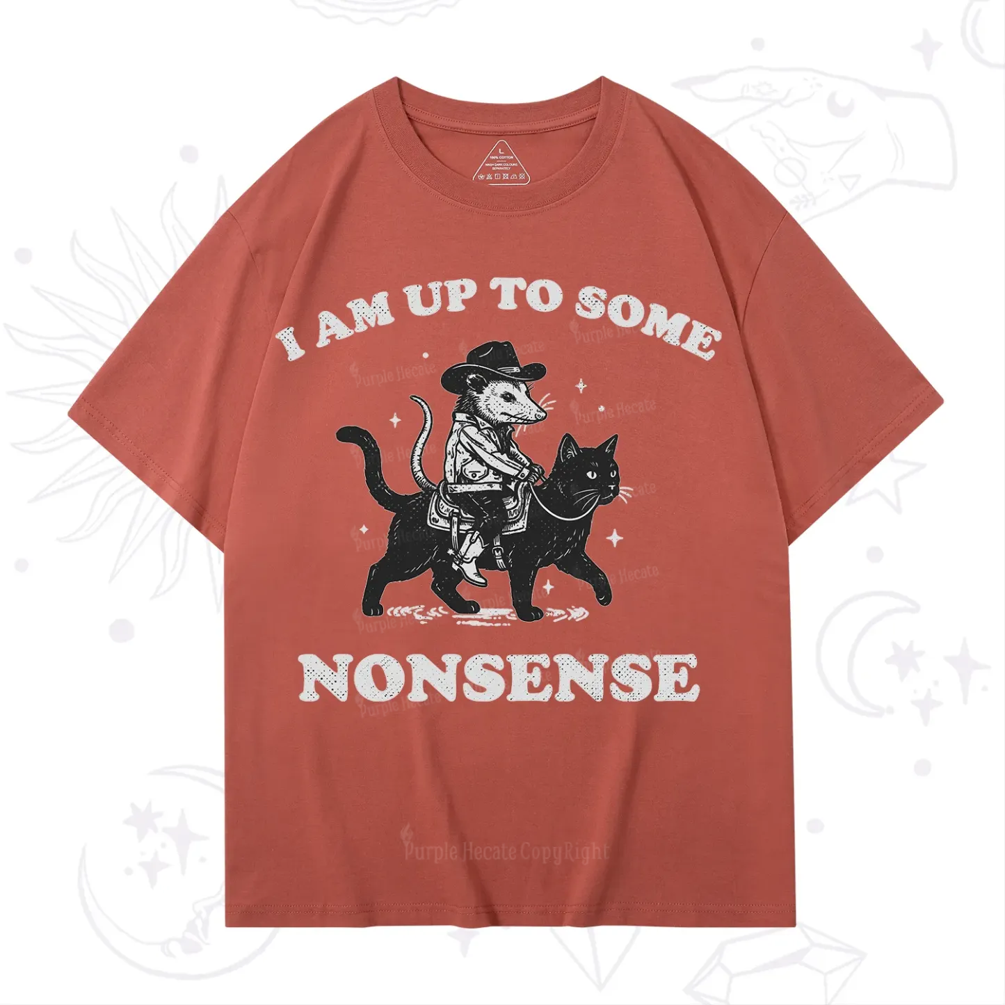 Purplehecate I Am Up To Some Nonsense Opossum T-Shirt