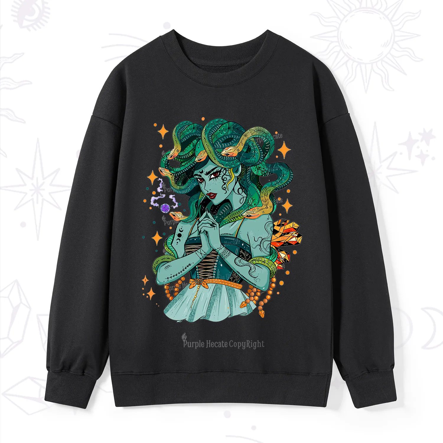 Purplehecate The Gorgon Medusa Sweatshirt