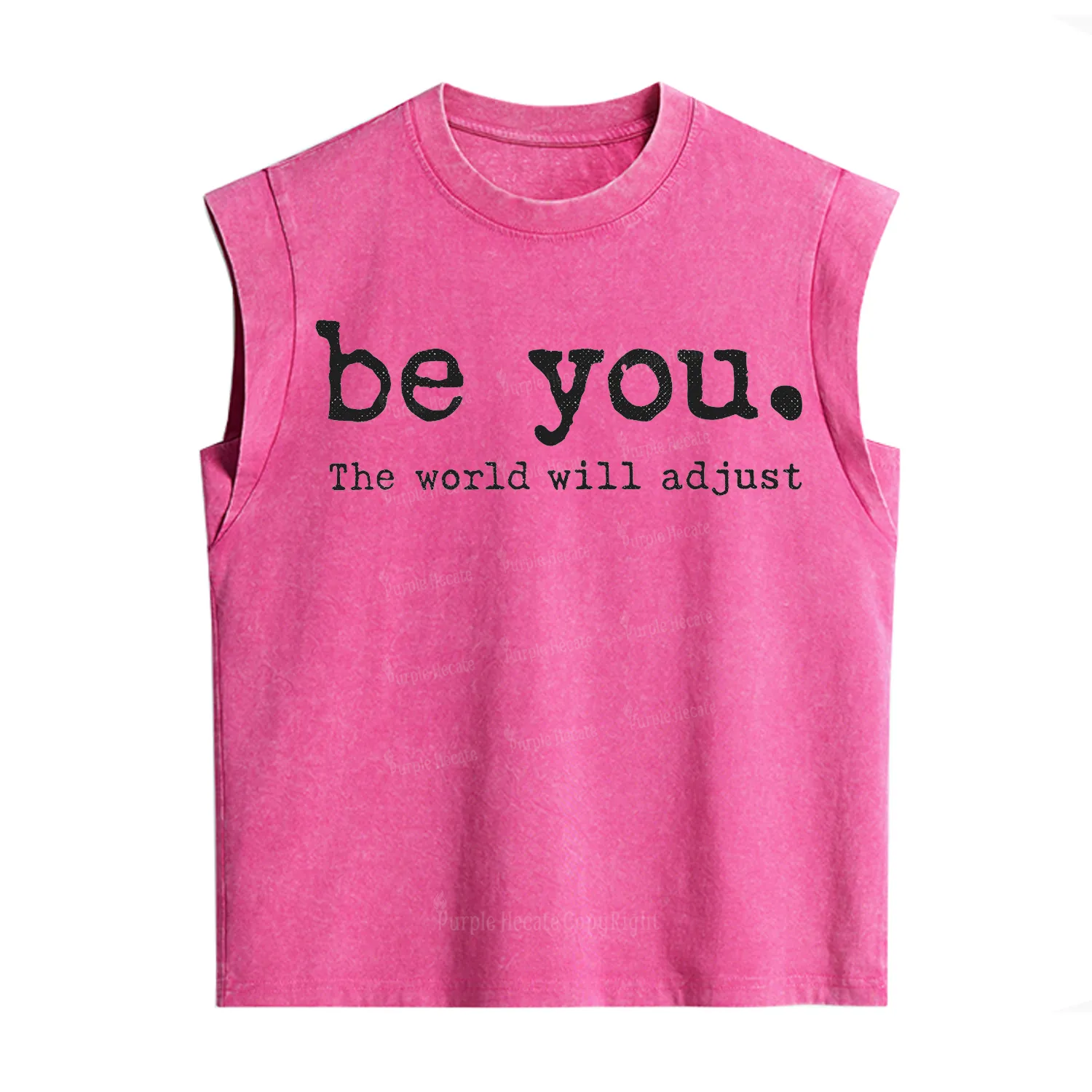 Purplehecate Be You the World Will Adjust Vintage Washed Tank