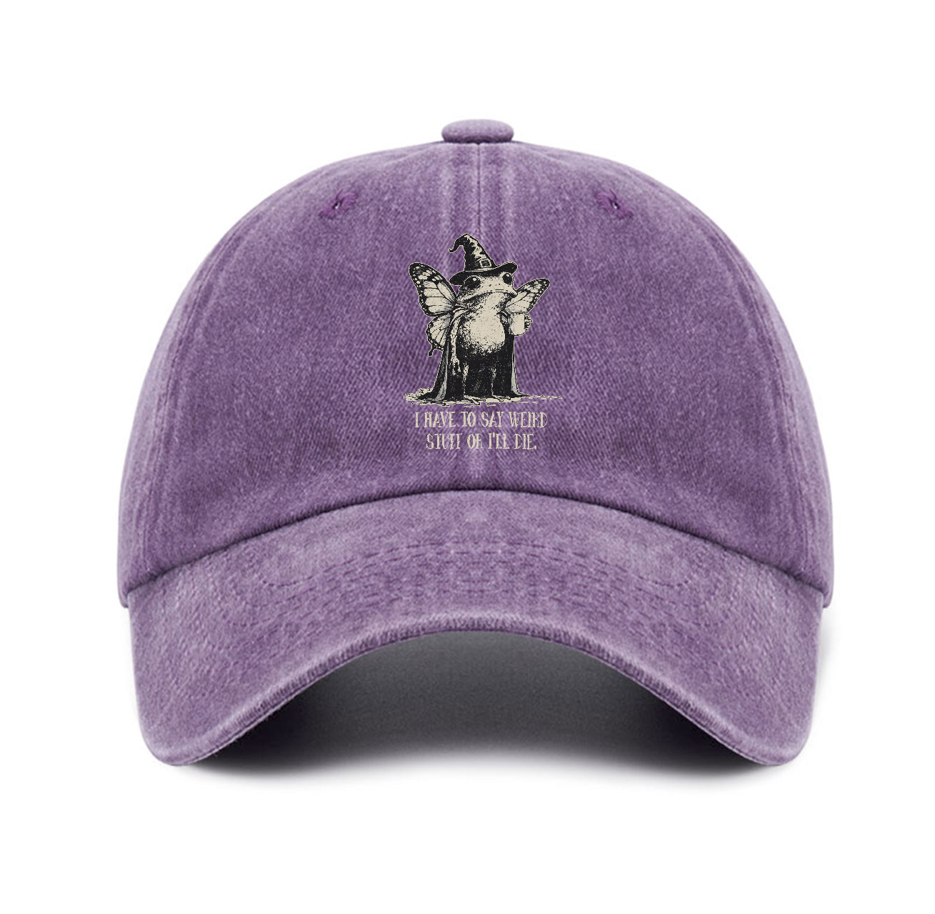 Purplehecate I Have to Say Weird Stuff Or I'll Die Baseball Cap