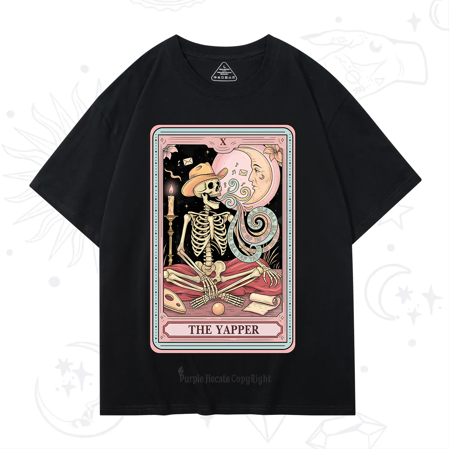 Purplehecate The Skeleton Yapper Tarot T-Shirt