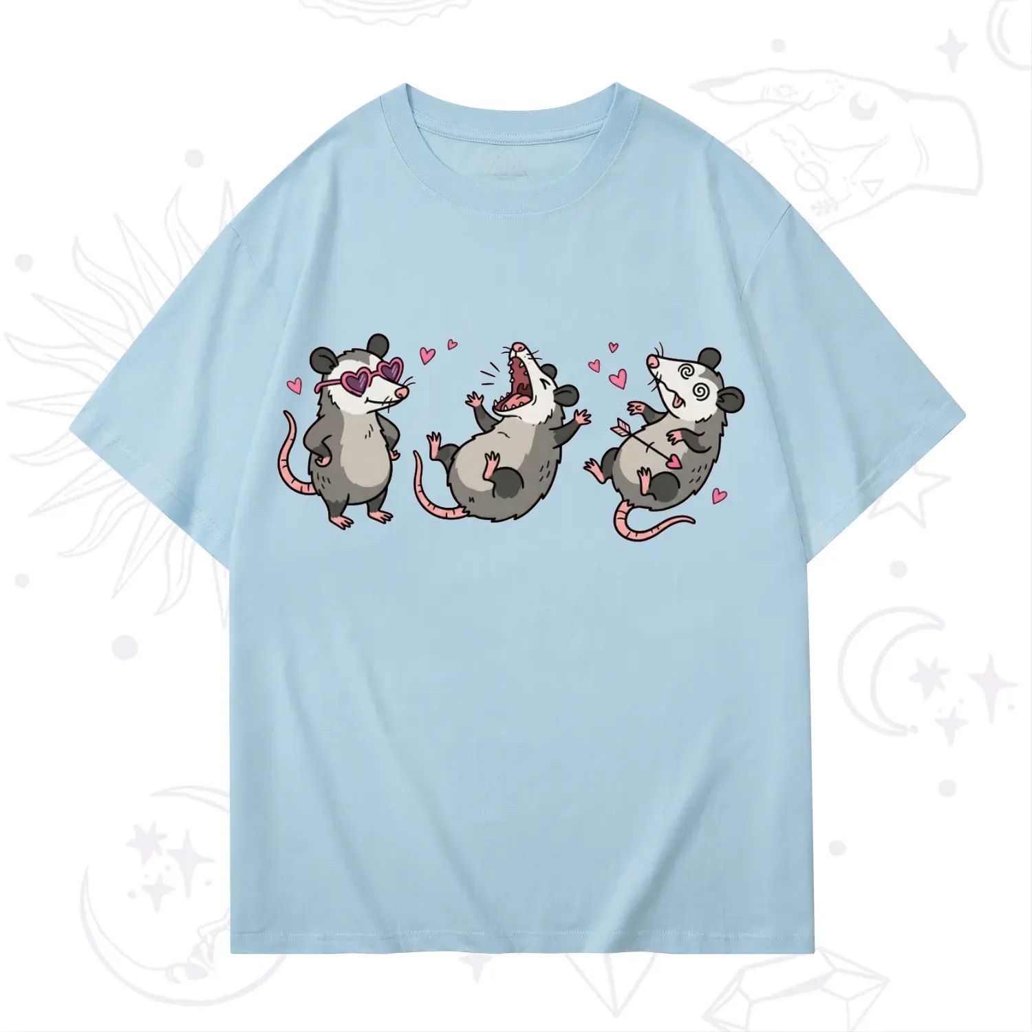 Purplehecate Funny Opossum Valentine T-Shirt