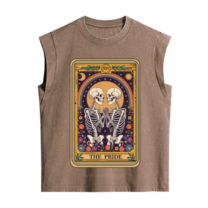 Purplehecate The Pride Skeleton Tarot Vintage Washed Tank