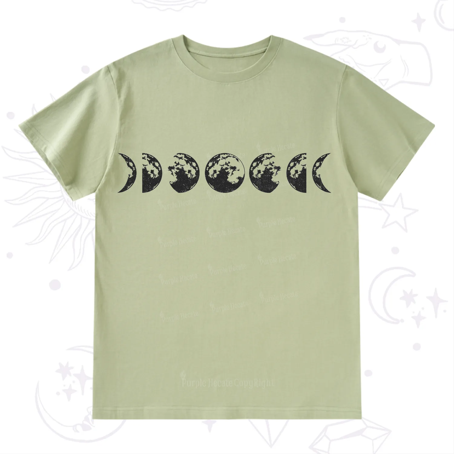 Purplehecate Moon Phases T-Shirt