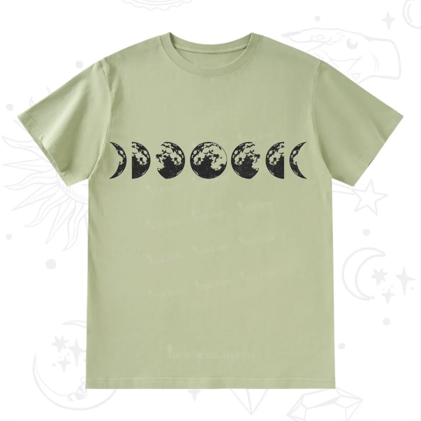 Purplehecate Moon Phases T-Shirt