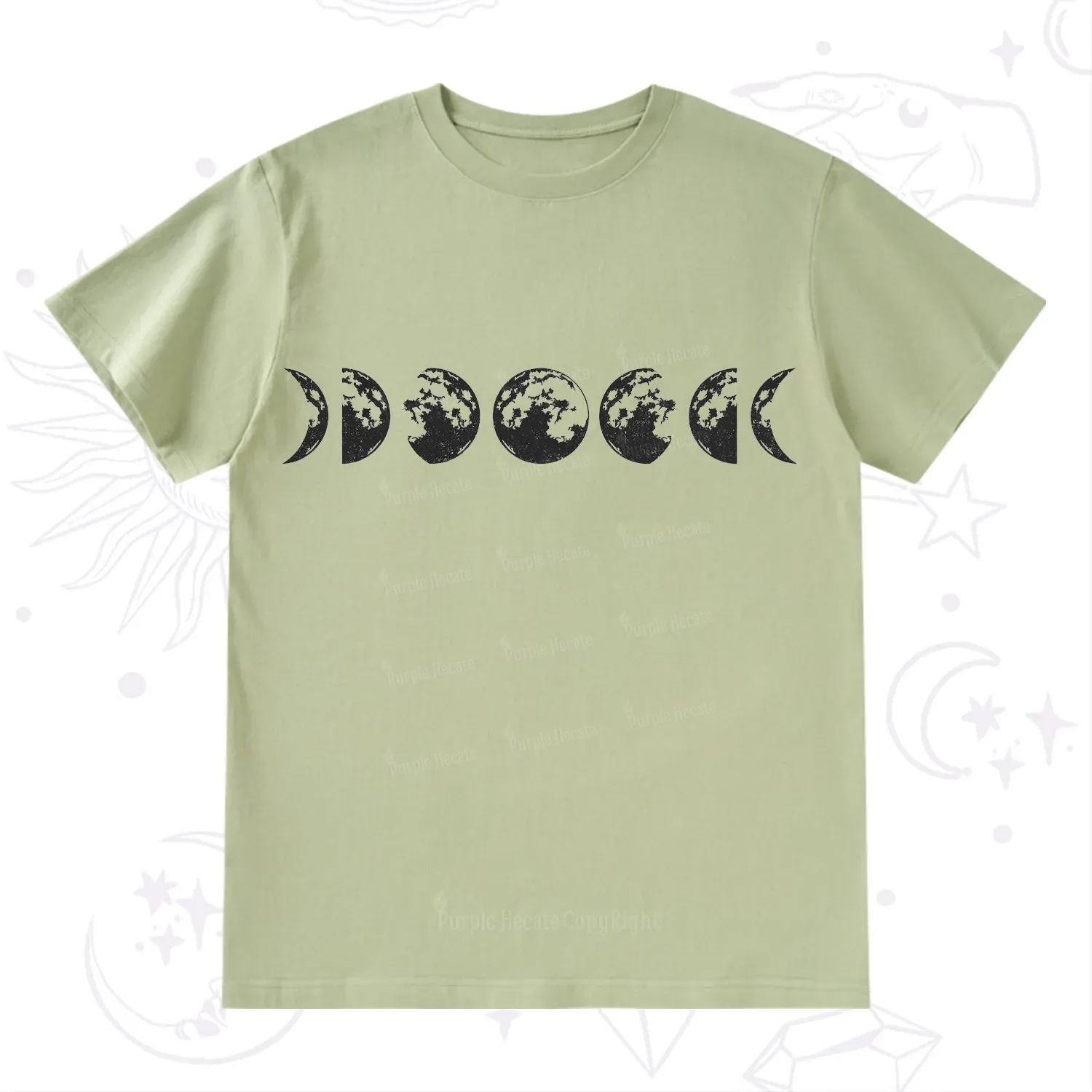 Purplehecate Moon Phases T-Shirt