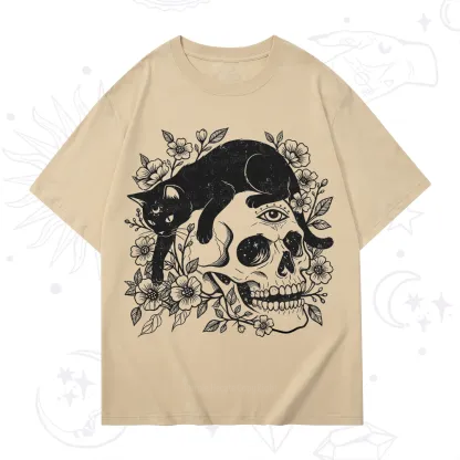 Purplehecate Black Cats In A Skull T-Shirt