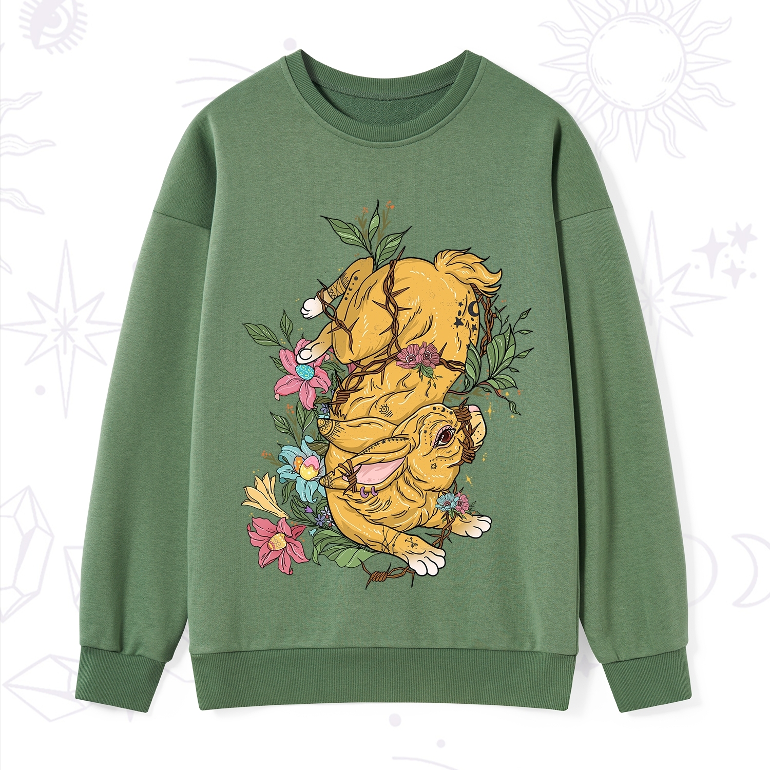 Purplehecate Thorn Bunny Easter Sweatshirt