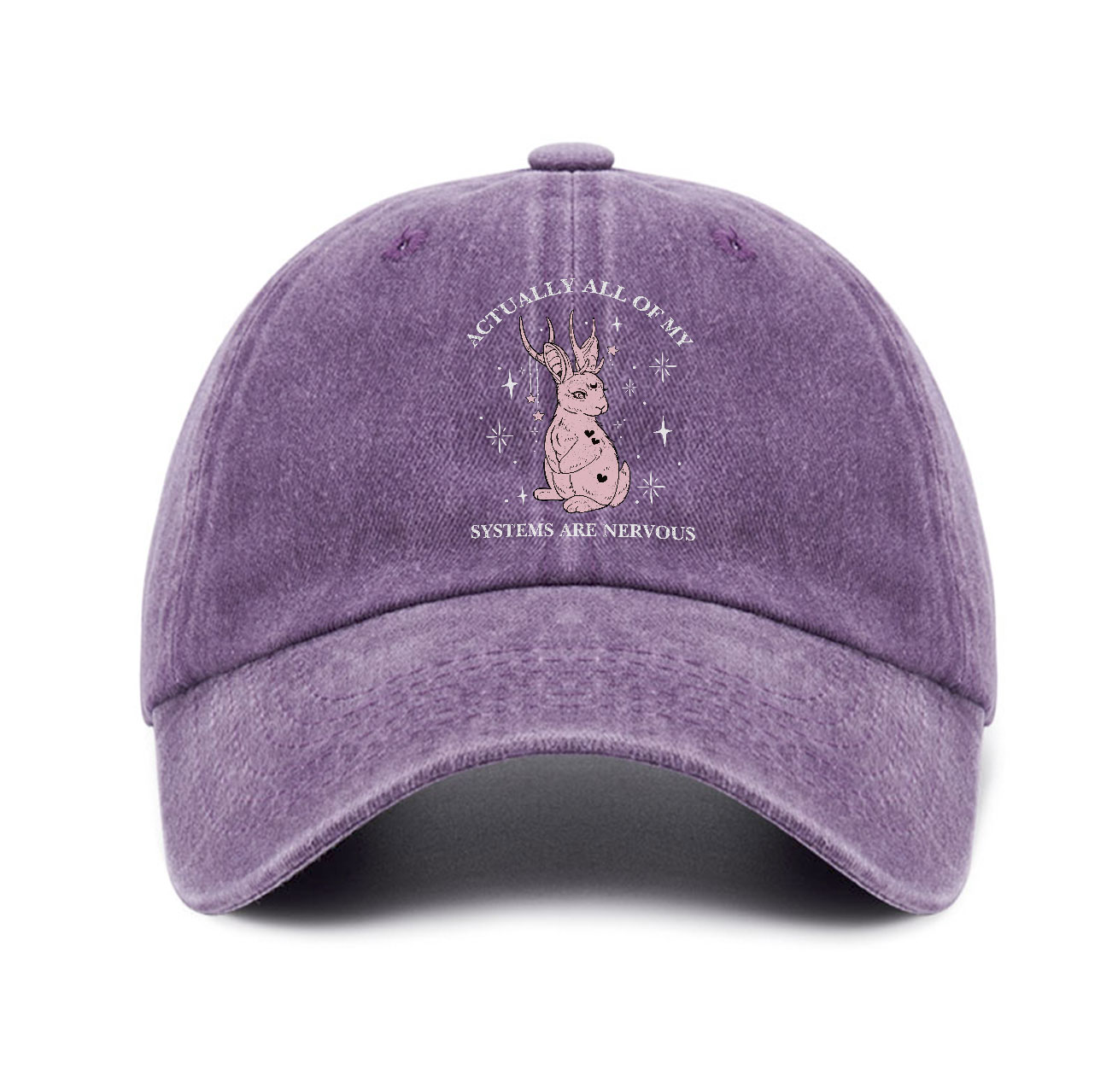 Purplehecate Actually All Of My Systems Are Nervous Baseball Cap