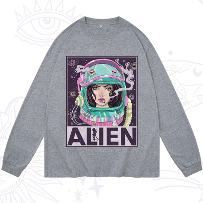 Purplehecate Galactic Encounter Long Sleeve T-Shirt