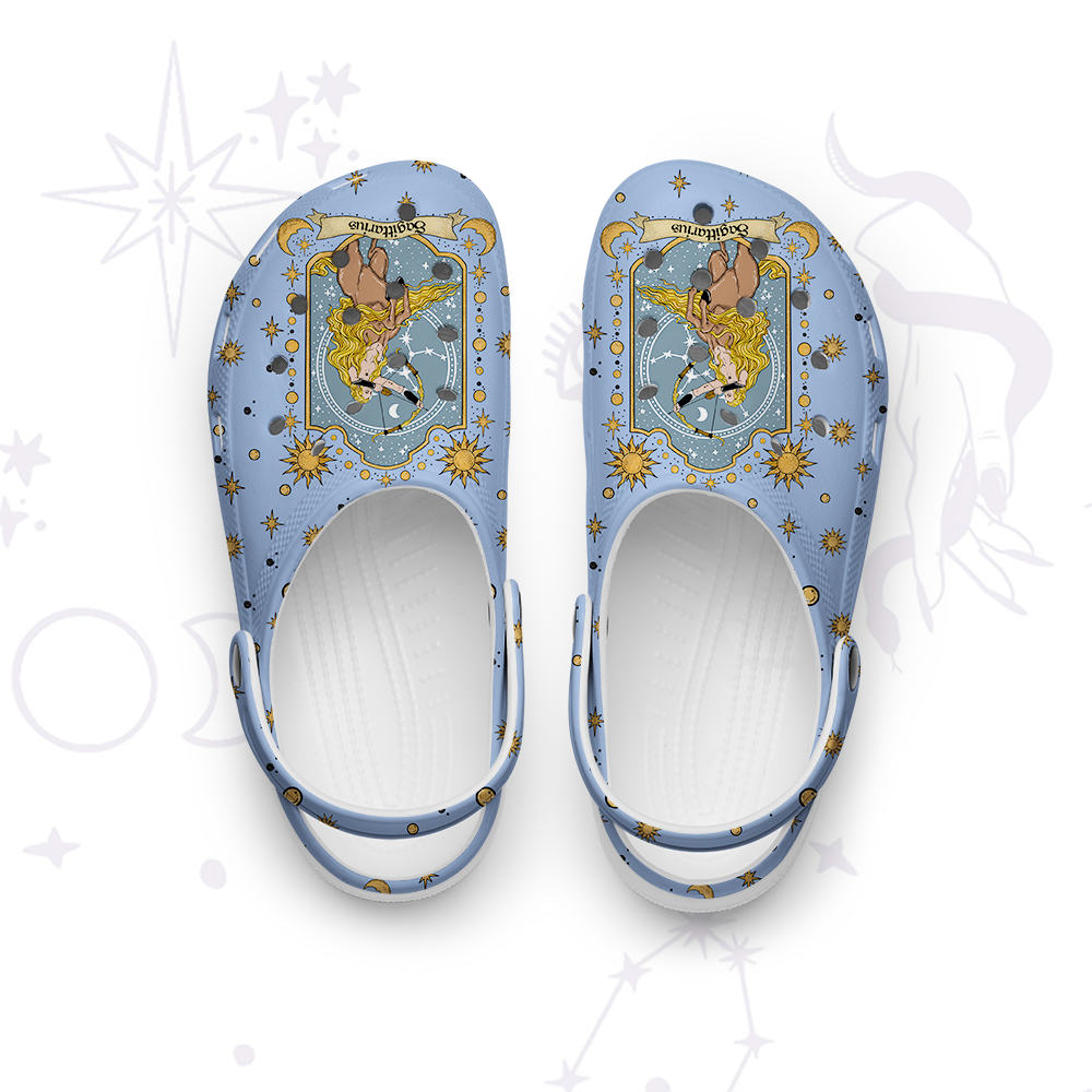 Purplehecate Sagittarius Zodiac Rubber Clogs