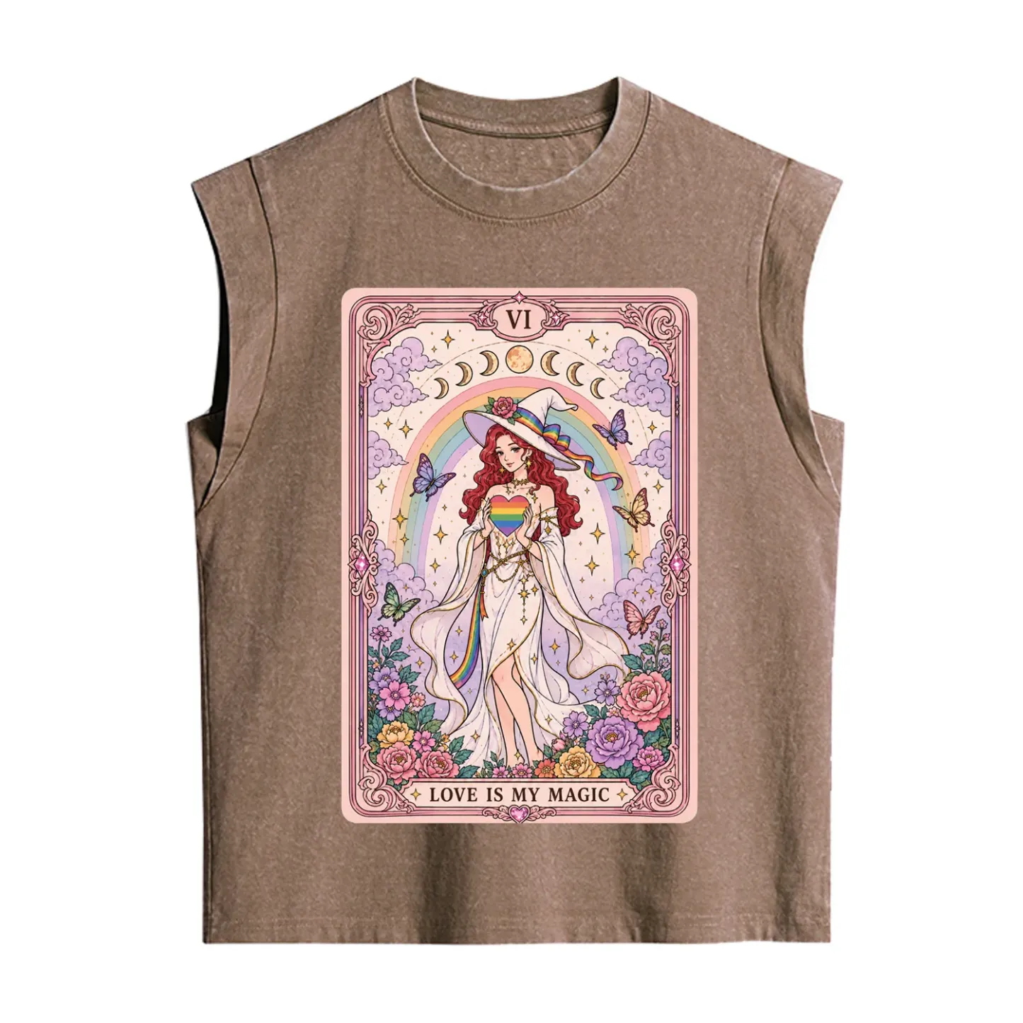 Purplehecate The Love Is My Magic Tarot Pride Vintage Washed Tank