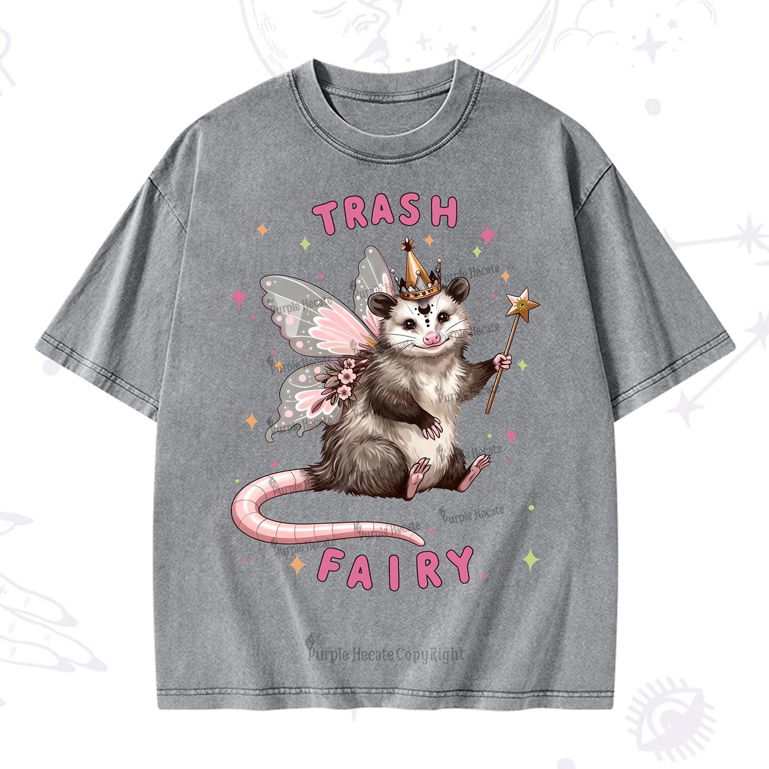 Purplehecate Trash Fairy Washed T-Shirt