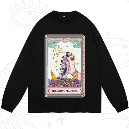 Purplehecate The Spray Magician Tarot Card Long Sleeve T-Shirt