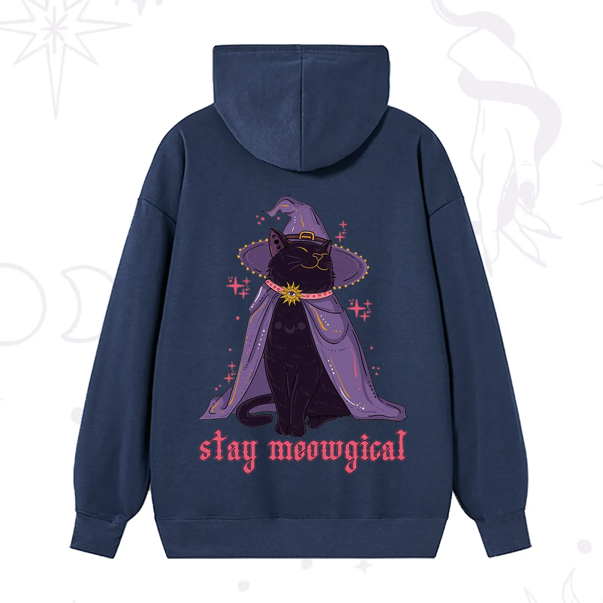 Purplehecate Stay Meowgical Cat Hoodie