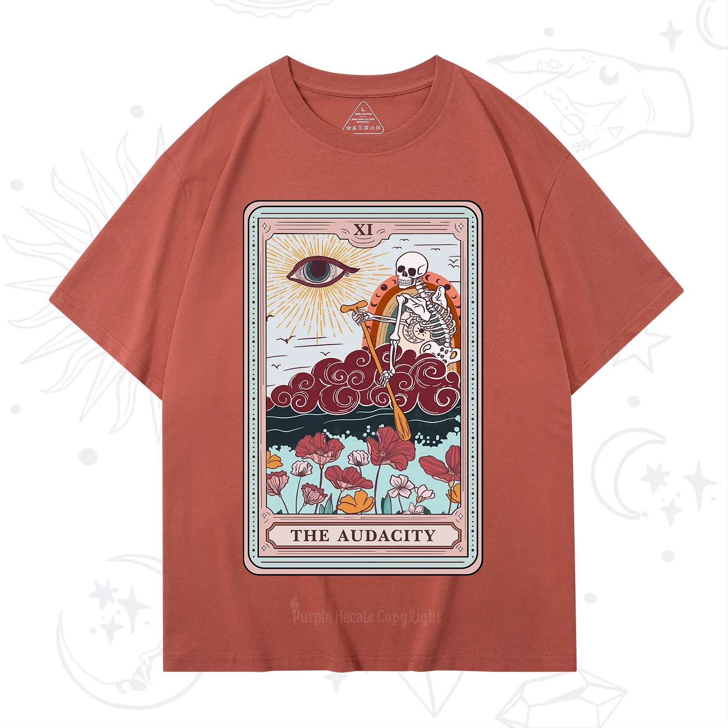 Purplehecate The Audacity Tarot Card T-Shirt