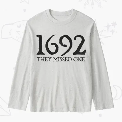 Purplehecate 1692 They Missed One Slub Long Sleeve T-Shirt