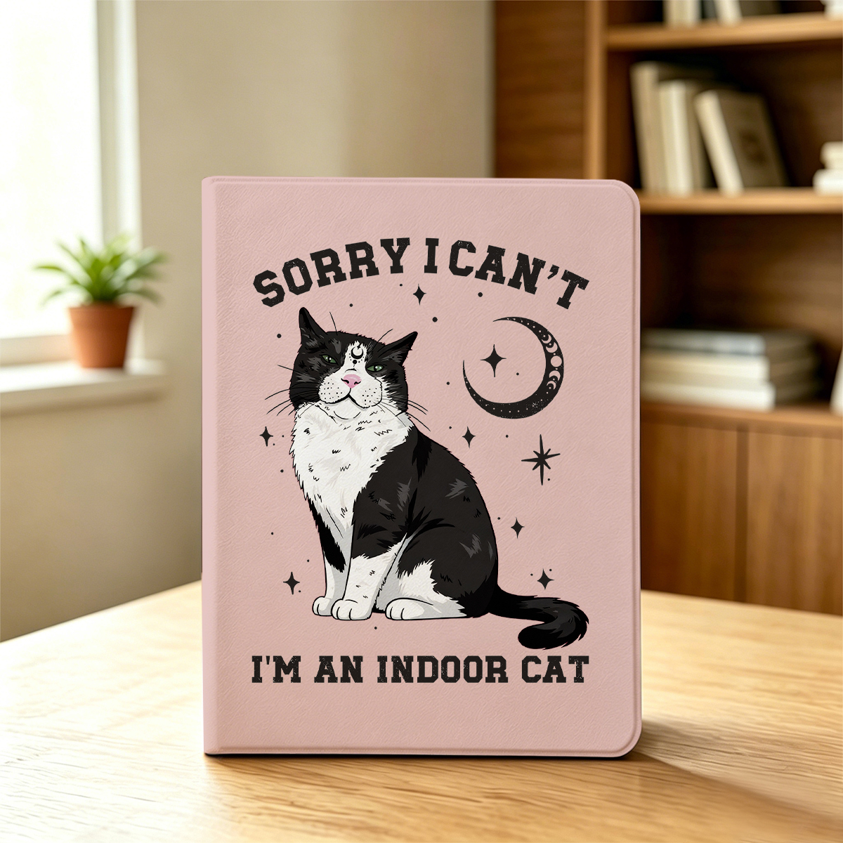 Purplehecate Sorry I Can't Go I'm an Indoor Cat iPad Case