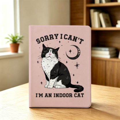 Purplehecate Sorry I Can't Go I'm an Indoor Cat iPad Case