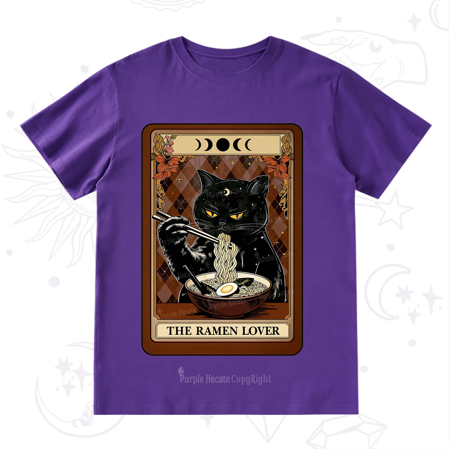 Purplehecate The Ramen Lover Tarot T-Shirt