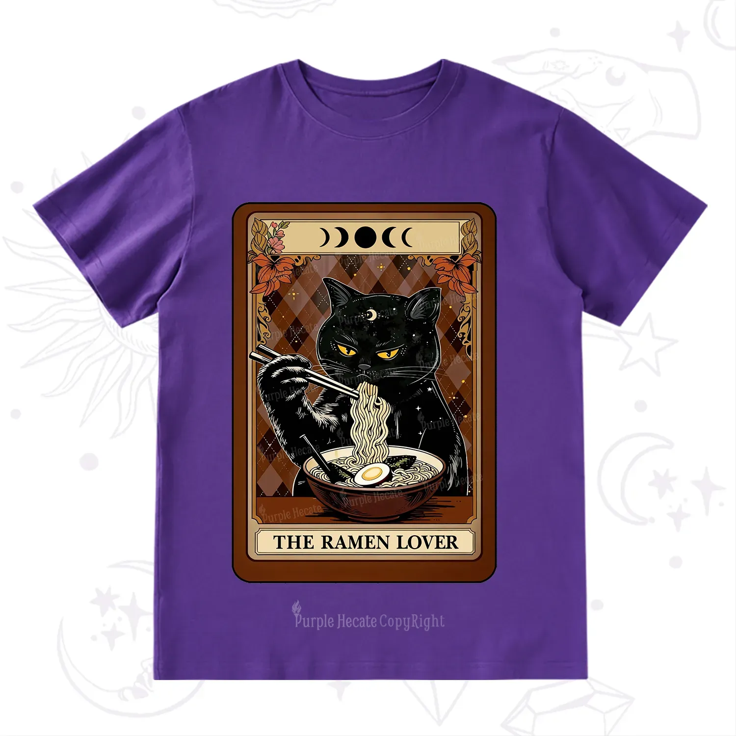 Purplehecate The Ramen Lover Tarot T-Shirt