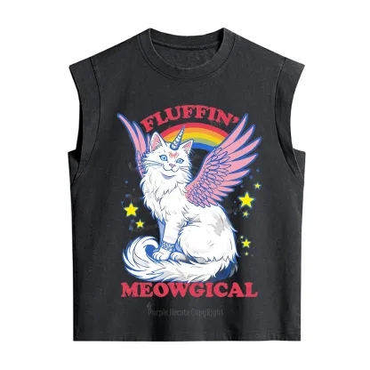Purplehecate Fluffin Meowgical Vintage Washed Tank