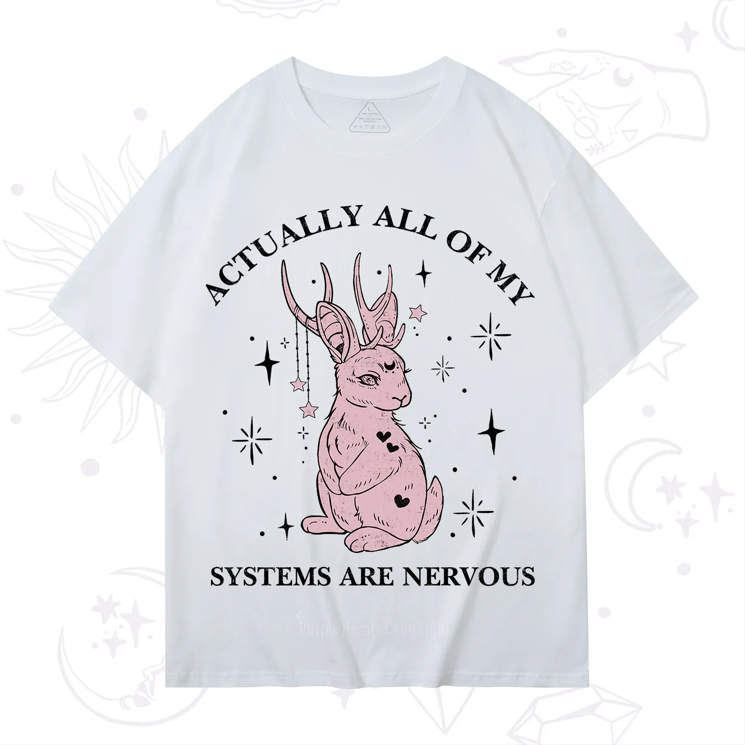 Purplehecate Actually All Of My Systems Are Nervous T-Shirt